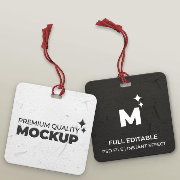 mockup etiquette de vetement 